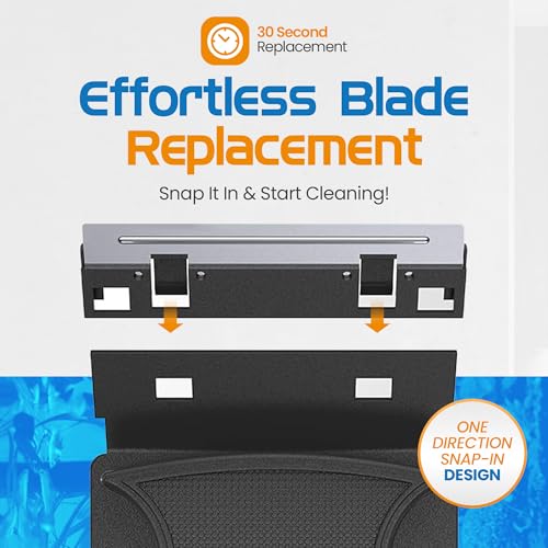 Flipper Nano Aquarium Algae Scraper for Fish Tank Cleaning Kits – Stainless Steel Replacement Blades for Glass Tanks – Aquarium Cleaner Blades, 2 Pack - style: Nano