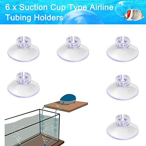 Transparent Airline Tubing Standard Aquarium Air Pump Accessories Kit with Check Valves, Air Stones, Suction Cups and Connectors for All Fish Tank - color: Transparent Hose, size: 2 Air Stone Disc +7 ft Airline Tube