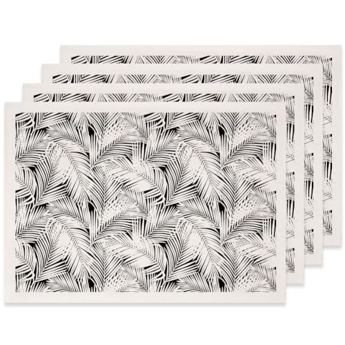 SUPERDANT 4PCS Palm Leaf Underglaze Paper Transfer Tropical Leaves Transfer Papers for Clay Ceramic Porcelain Under Glaze Transfers for Pottery Enamel Decals Black Underglaze Decal Handcrafted Gifts - style: Palm Leaf