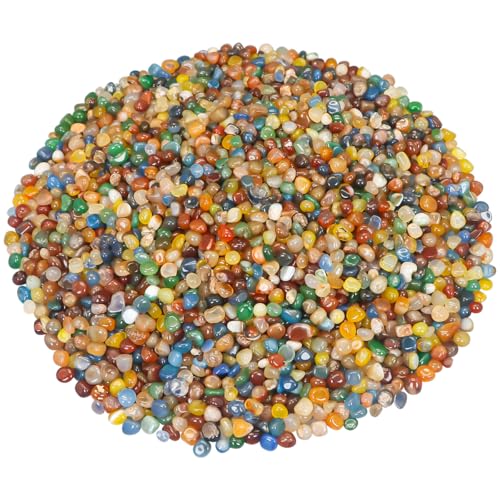 Fish Tank Decor,Landscaping Pebbles, River Rocks Decorative Ornamental Pebbles, DIY Smoothed Rocks for Potted Plant Resin Art Vase Fillers Aquarium Gravel Rocks (Colorful, 10 Pounds) - color: Colorful, size: 10 Pounds