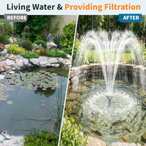 Antfraer 100W Solar Pond Filter with Water Pump, 1200GPH Solar Pond Filter with 3-Stage Filtration, Pond Filter Box with Filter Medias for Outdoor Ponds Fish Tank Waterfall Water Features - size: 100W