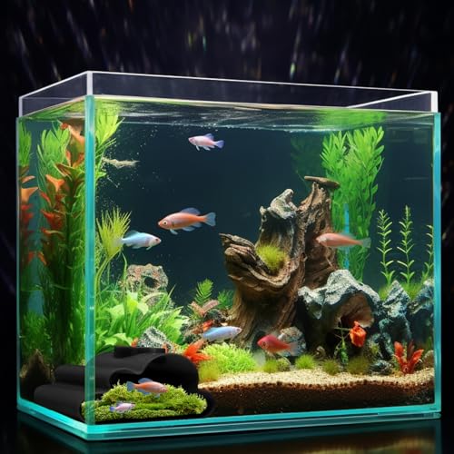 Reptile Hideouts for Snakes & Geckos – Natural Snake Hide Cave, Leopard Gecko Hide, Ball Python Hide with Humid Hide Feature – Durable Reptile Tank Accessories for Enclosure Decor - color: Curve Tunnel Cave Black