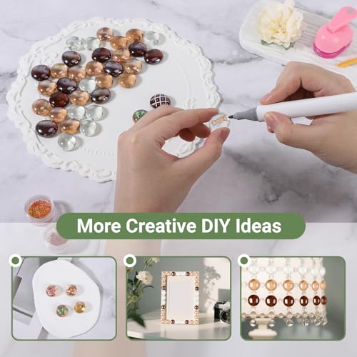 Suream 1 LB Glass Rocks, Rocks for Fish Tank, Sea Glass Beads for Table Scatter, Wedding Centerpiece, Art Crafts, Candle Holder Decor(Dark Amber, Brown, Clear) - color: Clear、Brown、Dark Amber