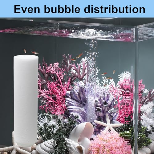 8-Pack Airstone Replacement for BiOrb Aquarium - Compatible with Classic, Halo, Tube, Life - Air Stone & Bubble Stone Diffuser - size: 6 PCS