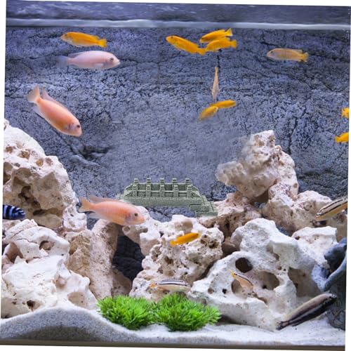 Toyvian Miniature Vintage Arch Bridge Aquarium Decor Landscaping Statue for Fish Tanks Ornament for Indoor Outdoor DIY Micro Landscape