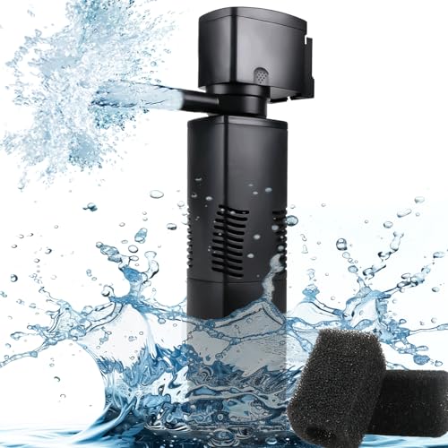 Aquarium Filter for 55-150 Gallons Tank, Internal Fish Tank Filter, Powerful Pump Submersible for Large Fish Tanks, Turtle Tanks, Kois Aeration Deodorization Wave Making Decontamination Filter System - size: 55-150 Gallon Fish Tank