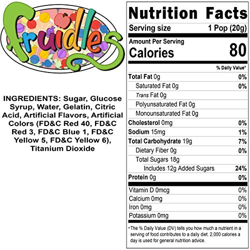 Fruidles 12-Count Ring Candy Colored Fish Suckers Fish Candy, Great for Birthday Parties, Events, and Goody Bag Fillers, Party Favors, Individually Wrapped (12-Pack) - size: 12 Count (Pack of 1)