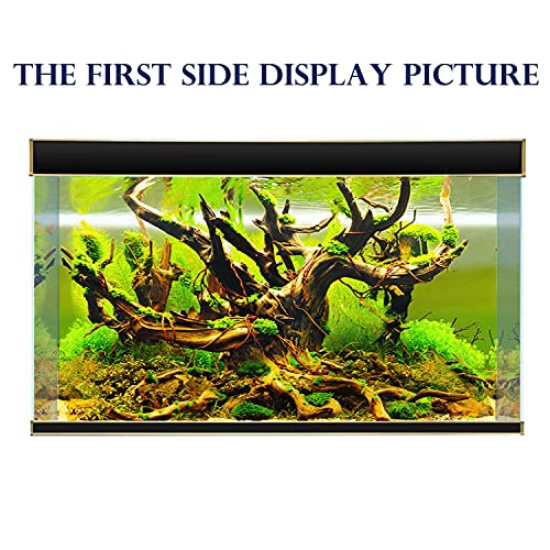 ELEBOX New 20" x 48" Fish Tank Background Paper Wallpaper 2 Sided Colorful Seaweed Water Plants Aquarium Poster Decorations - color: Water Plants, size: H:19.5"x L:48"
