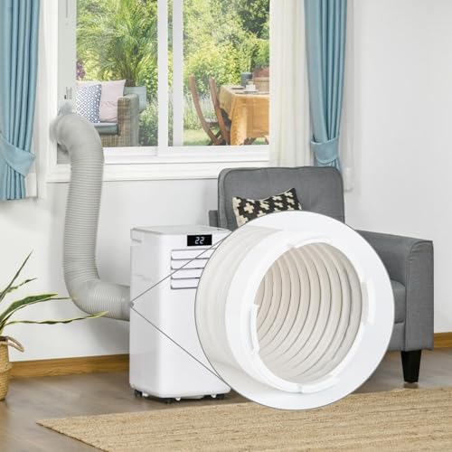 Portable AC Exhaust Hose Coupler 5.9 inch Air Conditioner Unit Vent Tube Connector Portable Air Conditioning Interface Adapter Accessories Parts (AA05) - style: AA05