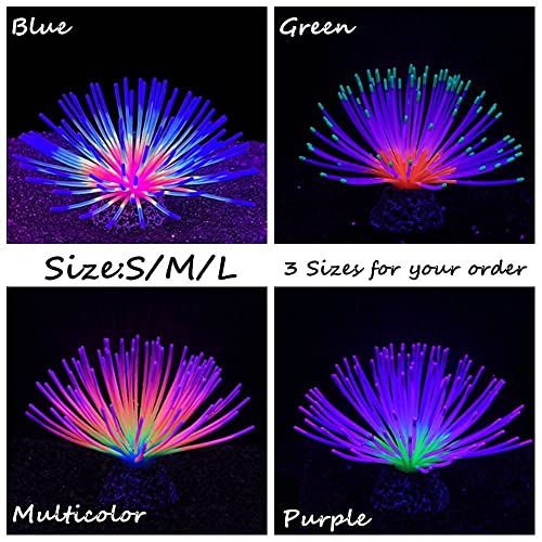 Fish Aquarium Decor Plant Underwater Landscape Fish Tank Ornaments for Home(Multicolor-S)