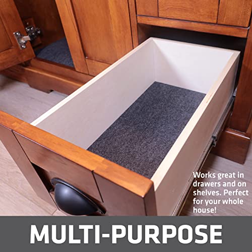 Drymate Premium Under Sink Mat, Waterproof Cabinet Protection Mats for Kitchen & Bathroom, Absorbent Shelf Liners, Slip-Resistant, Non-Adhesive, Machine Washable (USA Made)(24”x29”)(Charcoal) - color: Charcoal, size: 24"W x 29"L