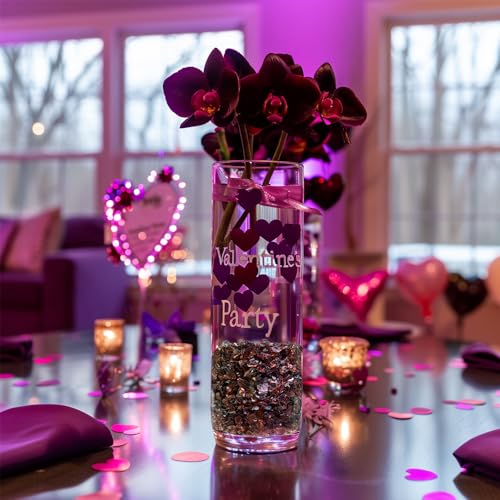 HappyFiller 1.3 LB Crushed Glass Sand Broken Pieces,Vase Fillers Candle Holder Fishbowl Pebbles Stones,Succulent Terrarium Gravels,Resin Art Crafts Project,Purple - color: Purple