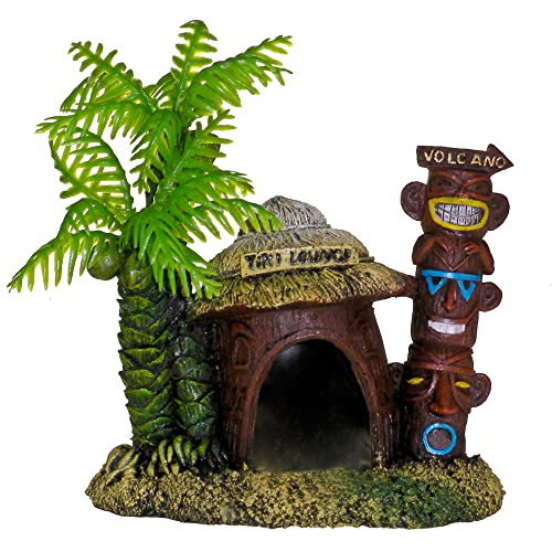 Blue Ribbon 006062 Exotic Environments Betta Hut with Palm Tree, B00FKVFK6I, Multi