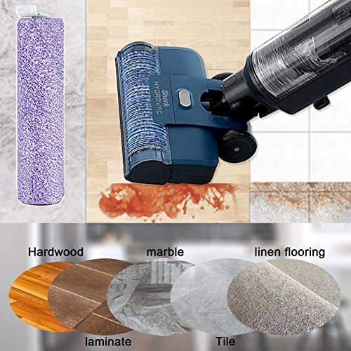 WDB1F2 Replacement Brushroll & Filte Bundle for Shark WD101 WD201 WD100 WD200 AW201 WD200C WD201C WD101C AW261 wd160 HydroVac XL 3-in-1 vacuum cleaner, compare parts WDB1, WDB2, WDFF1, WDFF2, WDB1F2 - color: wd101(3+3)