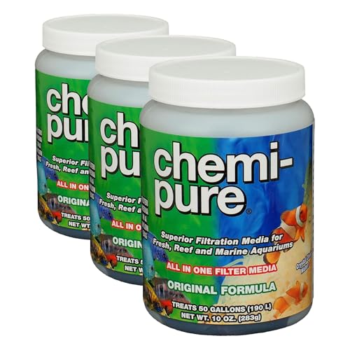 Boyd Enterprises ABE16705 Chemipure Filter Media for Aquarium, 10-Ounce (Pack of 3) - size: 10-oz jar (Pack of 3)
