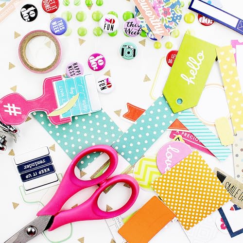 PA Paper Accents Stash Builder Cardstock 12" x 12" Hot Pink, 65lb colored cardstock paper for card making, scrapbooking, printing, quilling and crafts, 25 box - color: Hot Pink
