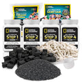 NATIONAL GEOGRAPHIC Rock Tumbler Grit & Media Refill Kit – Rock Polishing Supplies Kit, 4-Stage Silicon Carbide Bulk Grit, 1.5 Pounds of Ceramic Pellets, Stone Tumbling & GemFoam Polishing Media - style: Complete Media Kit