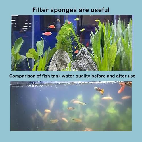 110 Intake Round Pre-Filter 5.91" x 4.13" Filter Foam Replacment for Aquaclear 70 Filters Overflow Filter Box, 2 Pack - size: 2 Pack