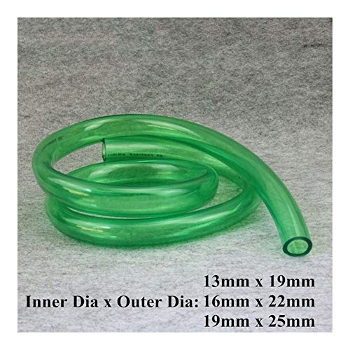 Pipe connector 3 * 1m(40") Inner Dia. 13 16 19 Mm Fish Tank Water Pipe Aquarium Filter Vat Soft Hose Antifreezing Durable Aquatic Pet Pump Tube (Color : 1m, Specification : 16x22mm)