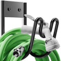 Black Metal Garden Hose Holder - Wall Mounted Water Hose Holder - Hose Hanger Heavy Duty for Water Hose Extension Cords Vacuum Hose (2 Pack) - size: 2 Pack