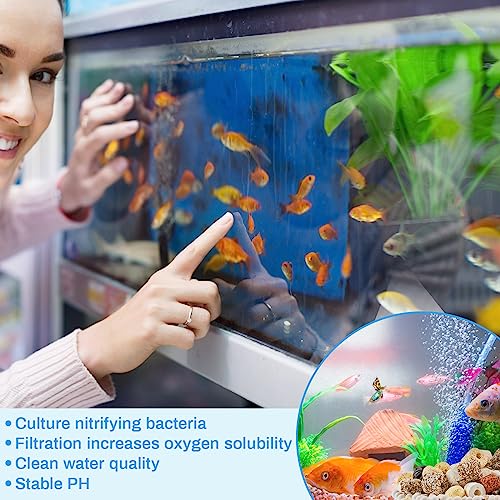 3 Bags Aquarium Filter Media Bio Balls Ceramic Rings Set 1500 g Total 3.3 lb 12 in 1 with Mesh Bag Ceramic Rings for Aquarium Filter Pond and Fish Tank Accessories Decorations