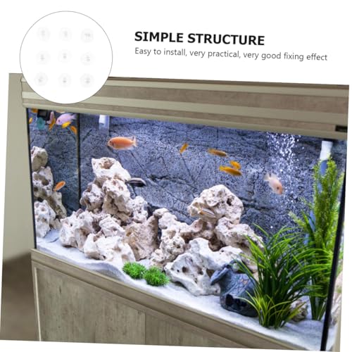 BESPORTBLE 40pcs Aquarium Oxygen Hose Cups Water Holders for Fish Tank Accessories Efficient Fixing for Air Pump Hoses Soft Design Easy Installation