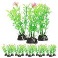 TOYANDONA 20pcs Aquarium Plants Artificial Plastic Fish Tank Decorations Underwater Aquatic Plants for Freshwater Fish Tanks Household Aquarium Décor