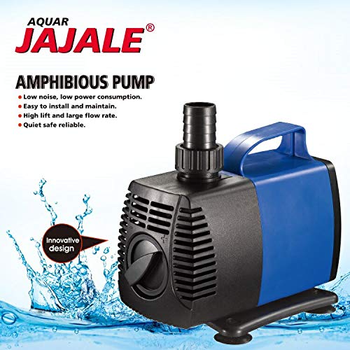 713 GPH Amphibious Submersible and Inline Water Pump - For Aquarium, Pond, Hydroponics, Fountain with Ceramic Shaft, 8.5 ft Lift, 45W - 3 Pack - color: Blue; 3 Pack, size: 713 GPH