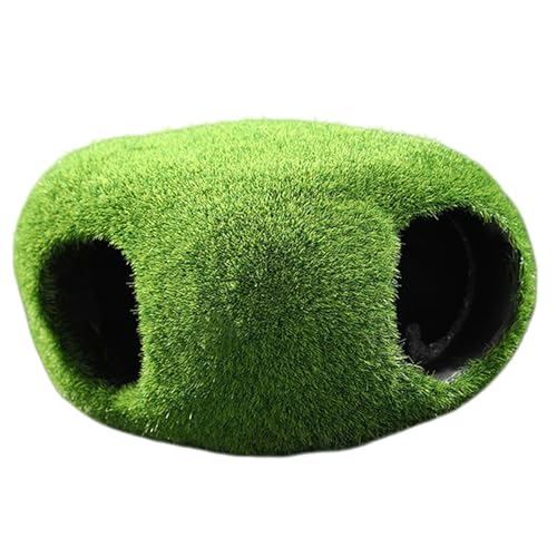 Aquarium Artificial Moss Cave Rock Decorations for Terrarium Shrimp Habitat Ornaments Artificial Cave Landscape for Fish Tanks Shrimp Habitat - color: A