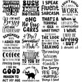 GLOBLELAND 18 Sheets Funny Sarcasm Silhouette Transfer Stickers 3.9x3.6inch Sasquatch Decals Stickers Humorous Text Rub on Transfer for Furniture Vase Glass Mason Jar Decorations Art Crafts - style: Sasquatch