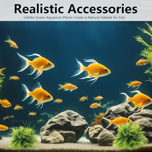 2PCS Realistic Aquarium Plants Artificial Grass for Fish Tank Aquarium Grass Small Soft Plastic Fake Plants Turtle Decorations Mini Fish Tank Ornament Green Plant Set