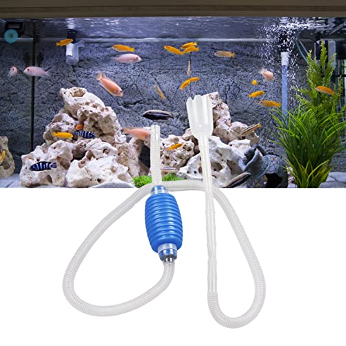 Aquarium Siphon, Fish Tank Water Change Cleaning Tool, Fish Tank Siphon, Aquarium Vacuum, A Hand Syphon Pump to Drain Cleaning Tool, Gravel Cleaner for Fish Tank