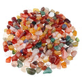 0.96LB Aquarium Gravel Natural Pebbles Crushed Stones Polished Bulk Irregular Shaped Succulent Rocks Vase Filler Fish Tank Decorative - Colorful