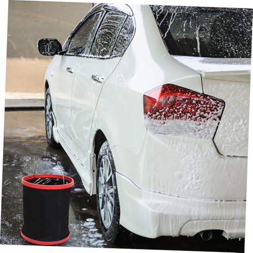 Unomor Foldable Car Wash Bucket Heavy-Duty Cleaning Container Handle for Outdoor Activities Fishing Camping and Vehicle Washing