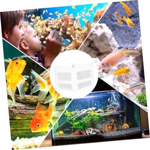 UPKOCH Aquarium Sand Guard Isolation Box for Fish Tank Acrylic Grid Plate Pump Guards Wire Management