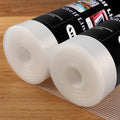Anoak Shelf Liner Cabinet Liner, Non Adhesive Drawer Liner, Washable 12 Inch x 20 FT x 2Rolls Waterproof Durable Non-Slip Shelf Liner for Kitchen, Drawer, Refrigerator Stripe Clear - size: 12"W x 480"L