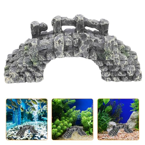 Aquarium Decorative Bridge Mini Resin Bridge Model for Fish Tank Landscaping Micro Garden Accessory for Aquarium Décor