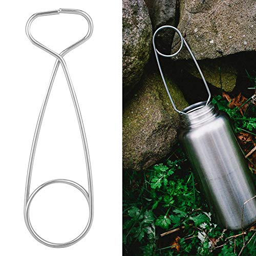 2Pcs Stainless Steel Fish Mouth Jaw Spreaders Hanging Hook Rack for Water Bottle