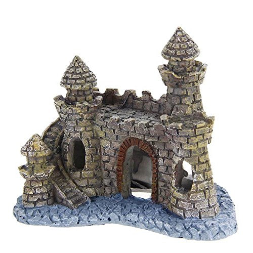 Aquarium Decoration Small Resin Castles Hideouts Stone Cave Hide House Fish Tanks Accessories for Betta Shrimp