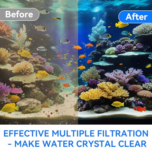 Foam Aquarium Filter Coarse Sump Filter Sponge Cut to Fit Bio Sponge Filters Media Foam Pad Replacement for Aquaneat Sponge Filter Foam for Aquarium Fish Tank Sump Pond 20/30/40 ppi（3 Pack）