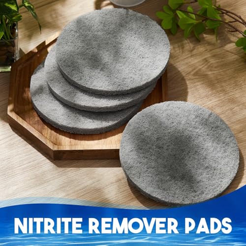 6 Pcs Nitrite Remover Pad Compatible with Fx4 Fx5 Fx6 Replacement Aquarium Filter Media Canister Foam Pad Aquarium Filters Accessories, Gray