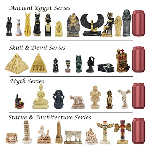 Egypt Bastet Cat Decorations Statue Aquarium Ancient Egyptian Fish Tank Reptile Turtle Lizard Spider Tanks Terrarium Temple Decor Ornament Pet Black - color: Bastet Black