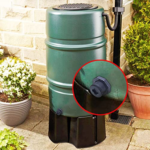 2 PCS Rain Barrel Bulkhead Fitting kit with Plugs and Hole Saw Tool, 3/4 Inch PVC Spigot Connector Kit for Rain Barrels Water Tanks Pools Aquariums Tubs (Bulkhead 3/4 Inch) - size: 3/4 Inch (Diameter 25mm)