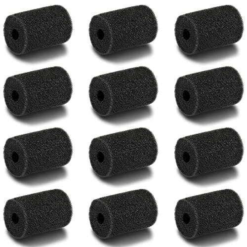 Pool Hose Tail scrubbers,12 Pack Tail Sweeps Scrubber Replacement High Density Sweep Hose Scrubber Pool Pre-Filter Intake Sponge as Polaris Pool Cleaner Parts Fits for Polaris Vac-Sweep Pool Cleaner