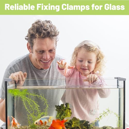 Glass Connector, 4Pcs Aluminum Alloy Glass Clamp 2 Way Glass Connectors Rimless Clip Holder for Fixing DIY Fish Tank, Glass Display Cabinet, for 12-16mm Thickness - color: Aluminum Alloy,for 12-16mm, size: 4 Pieces