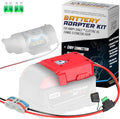 Harpy Eagle Battery Adapter for Red M18 18V Batteries – Compatible Oil Extractor Pump – Includes 30A Fuse, WAGO Connectors & 12AWG Wires – Battery & Pump Not Included - size: Red Battery Adapter