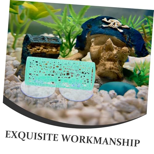 WOONEKY 2pcs Betta Fish Cave Tunnel Durable Plastic Aquarium Hideout Decor for Fish and Shrimp Easy to Install Underwater Resting Tube