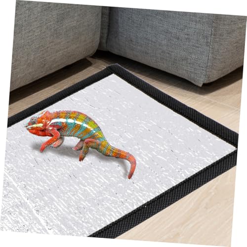 Toddmomy Reflective Insulation Pad Warming Mat for Food Heat Pad for Reptiles Tortoise Enclosure - size: 30.00X16.00X0.10CM