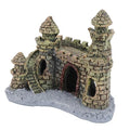 LIOOBO Antique Mini Castle Aquarium Ornament Aquatic Decoration for Freshwater Saltwater Fish Tanks Provides Hiding Spot Visual Appeal Design