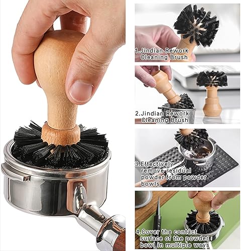 Coffee Brush,3pcs Espresso Brush Coffee Cleaning Brush Coffee Filter Cleaning Brush,Suitable For Espresso Machine With Grinder For Home,Espresso Machine Cleaning Set.